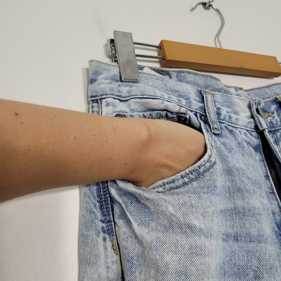 American Eagle Outfitters Skinny Slim High Rise Denim Jeans Acid Wash Womens 2 - Picture 5 of 11